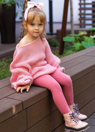 Детский свитер оверсайз 3 цвета ho-3988ми6 фото