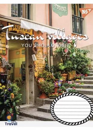 Набір шкільних зошитів yes tuscan villages 60 аркуша (10 штук) yes_766082_10p лінія2 фото