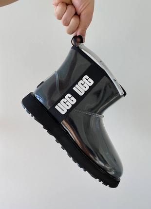 Угги угги угги угги ugg clear mini waterproof black (premium)