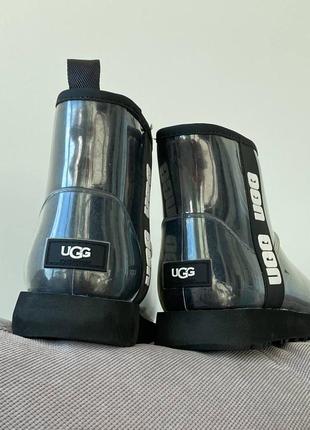 Угги угги угги угги ugg clear mini waterproof black (premium)4 фото