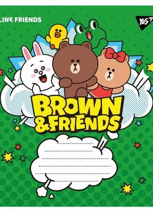 Набор школьных тетрадей yes line friends 12 листов (25 штук) yes_766272_25p клетка