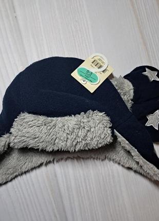 Шапочка шапка зимова рукавички варежки зимові george