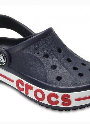 Кроксы детские темно синие crocs kids’ bayaband clog кроксы на мальчика5 фото