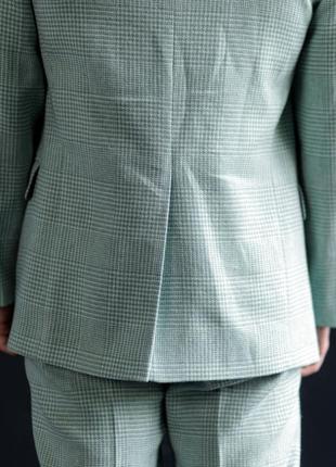 Льняной пиджак vil'ni джералдтон гусиная лапка зеленый 565 фото