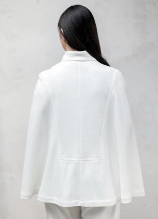 Свитер-кейп шерстяной женский vil'ni марибо молочный 64