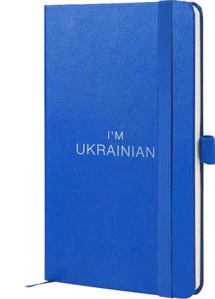 Книга записна axent partner ukrainian 8201-07-2-a, 125x195 мм, 96 аркушів, клітинка, блакитна