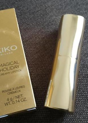 Волшебная помада kiko milano magical holiday creamy lipstick оттенки №1 и №2. оригинал