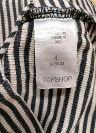 Трикотажная футболка от topshop с карманом, тянется, на худенькую девушку4 фото