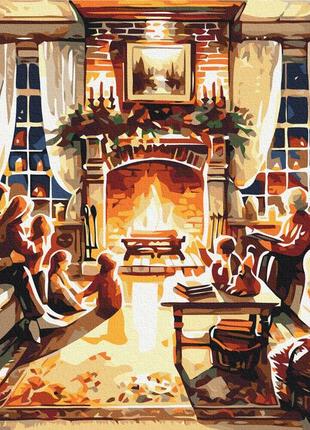 Картина по номерам уютный семейный вечер bs53847
