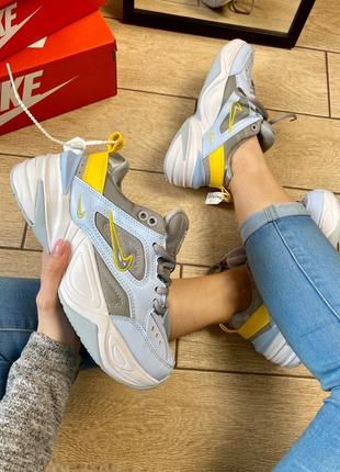 Nike m2k tekno blue grey, кроссовки женские найк