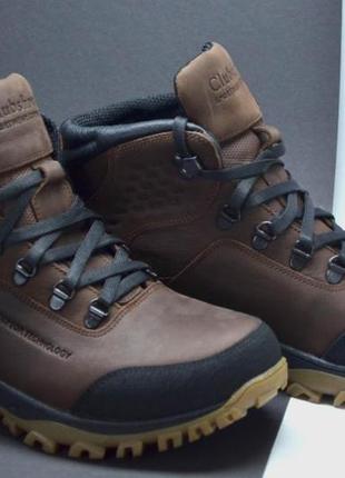 Мужские спортивные зимние кожаные ботинки коричневые clubshoes к25 фото
