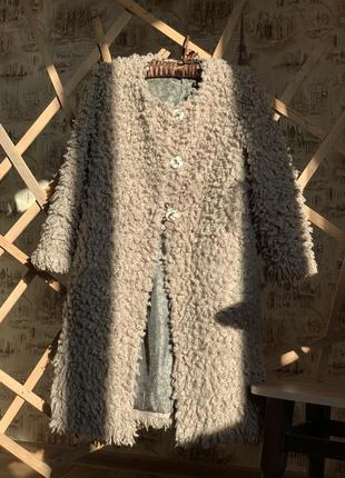 Эко шуба из искусственного меха весеннее пальто тренч