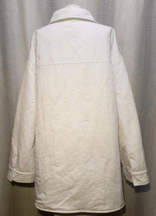 Женская осенняя стеганная куртка, куртка-рубашка, ветровка батал ньюанс2 фото