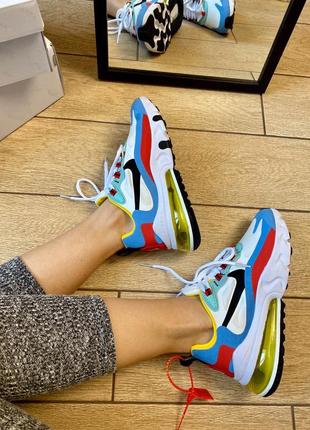 Жіночі кросівки найк, nike air max 270 react, кросівки жіночі найк реактив 270 весна осінь