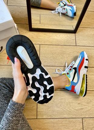 Женские кроссовки найк, nike air max 270 react, кросівки жіночі найк реакт 270 весна осінь7 фото