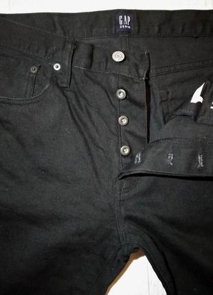 Gap denim 32х36 мужские джинсы классика прямые straight black rinse str s черные1 фото