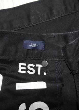 Gap denim 32х36 мужские джинсы классика прямые straight black rinse str s черные8 фото
