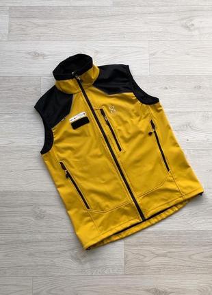 Жилетка віндстопер  haglofs windstopper vest yellow/black