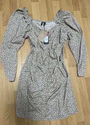 Романтичное платье xl vero moda новенькое принт леопард