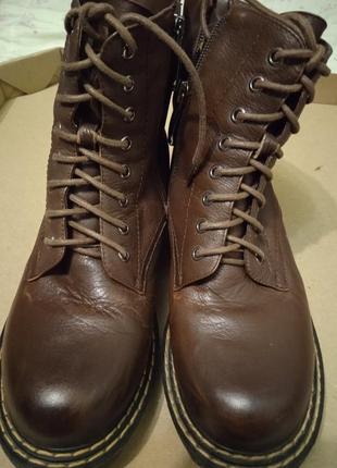 Ботинки зимние welfare в красивом состоянии кожаные с натуральным мехом размер 36, стелька 23 см1 фото
