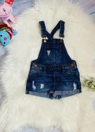 Джинсовый комбинезон denim co малышке 4-5 лет