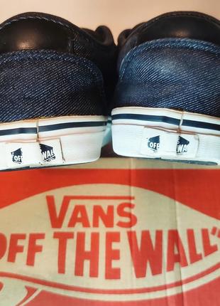 🔥 винтажные кроссовки vans classic era blue jeans denim 🔥10 фото