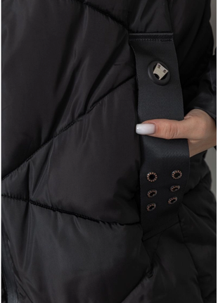 Куртка жіноча, колір чорний, 235r170075 фото