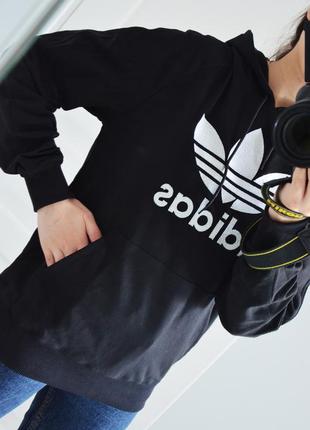 Спортивная кофта - кенгуру с капюшоном, худи adidas / адидас