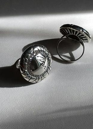 🫧  18 размер кольцо серебро маракана