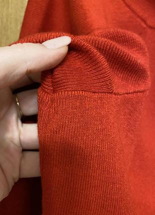 Стильный нарядный модный красный джемпер 50-54 р4 фото