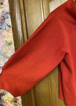 Стильный нарядный модный красный джемпер 50-54 р3 фото
