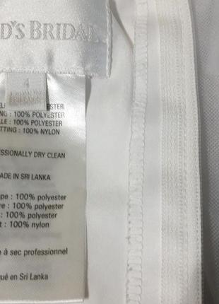 Детское нарядное праздничное белое платье david's bridal на девочку  на 4 года юбка фатин 4