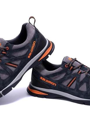 Мужские кожаные кроссовки salomon ultra track7 фото