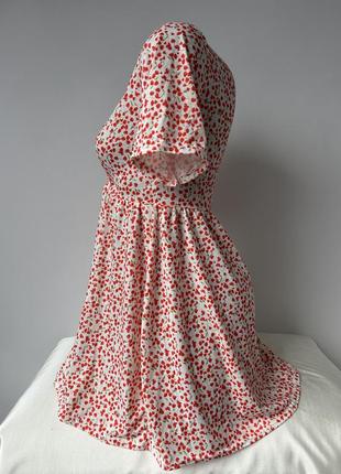 Сукня трикотажна у міні квіти платье трикотажное в мини цветы цветочный принт prettylittlething2 фото