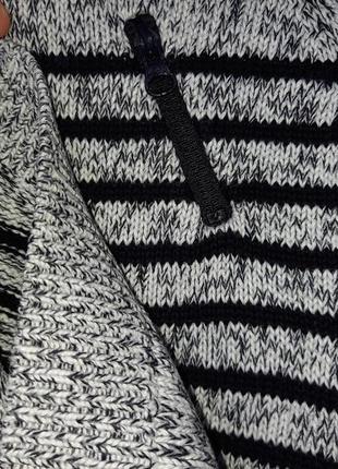 Теплая спортивная толстовка худи мастерка с капюшоном в полоску теплая кофта свитер next 4-5 лет 1102 фото