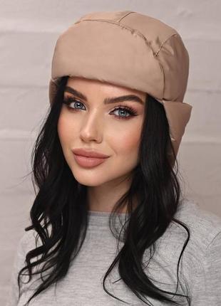 Вушанка з плащівої тканини  супер стильний аксесуар