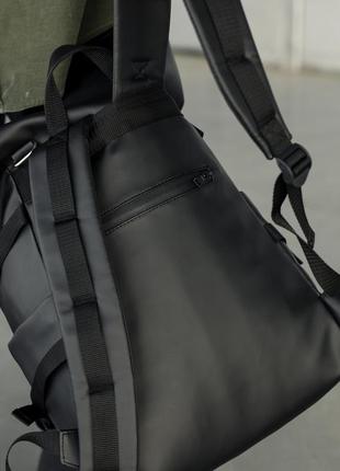 Чоловічий рюкзак sambag rolltop hacking чорний10 фото