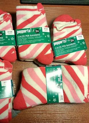 Набір з 2-х новорічних шкарпеткок махрових