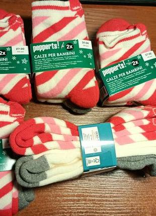 Набір з 2-х новорічних шкарпеткок махрових2 фото