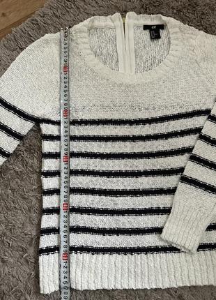 Бавовняний светр в полоску h&amp;m9 фото