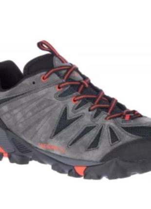 Кросовки водонепроницаеми мужкие  merrell capra  gtx  для горних походов, серо/ оранжевий оригінальні.