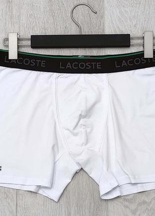 Набір чоловічих трусів 3-5 шт. боксерів lacoste в коробці. повномірна  модель. преміум якість5 фото