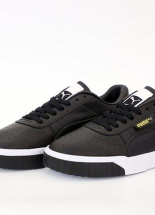 Мужские кеды пума puma cali black white