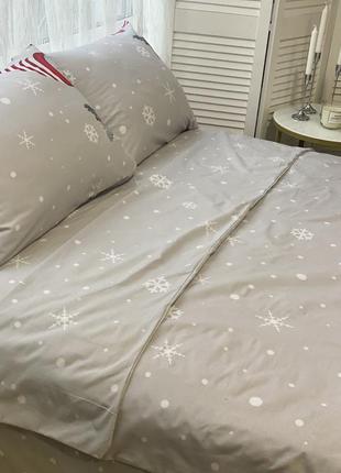 Новогодний комплект постельного белья полутораспальный 🎅4 фото