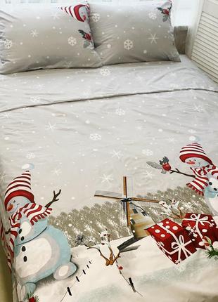 Новогодний комплект постельного белья полутораспальный 🎅3 фото