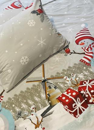 Новогодний комплект постельного белья двуспальный ⛄️1 фото