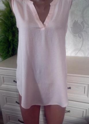 Віскозна подовжена блуза, майка мерехтливої кольору, без рукавів atmosphere р 8-10