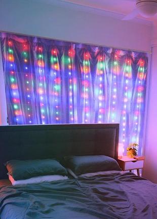 Світлодіодна гірлянда штора 300 led 3х3м.