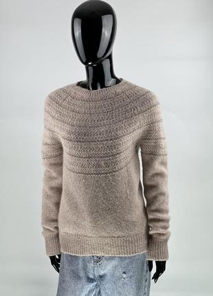 Фирменный шерстяной свитер с люрексом в стиле maje sandro cos
