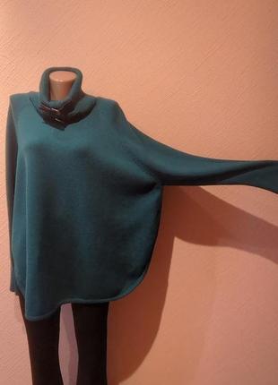 Роскошный шерстяной свитер  - туника от дизайнера claudia strater.3 фото